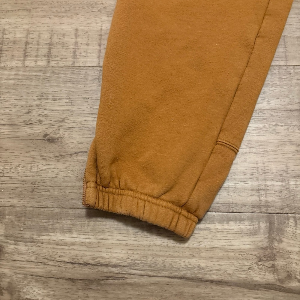 Champion X Timberland Joggers Size Small Brown  Big Logos Spellout MENS - Picture 5 of 13